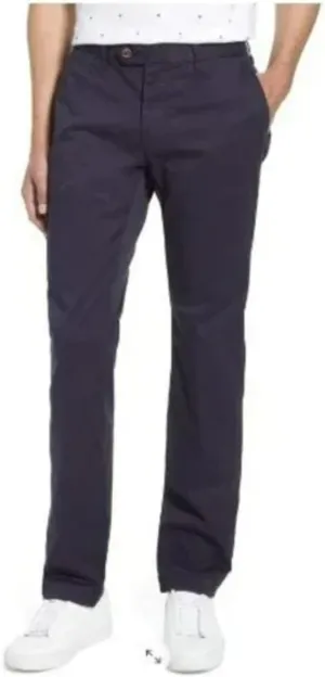 Ted Baker London Men's Seenchi Slim Fit Chino's Casual Dress Work Pants Navy Size 38x32