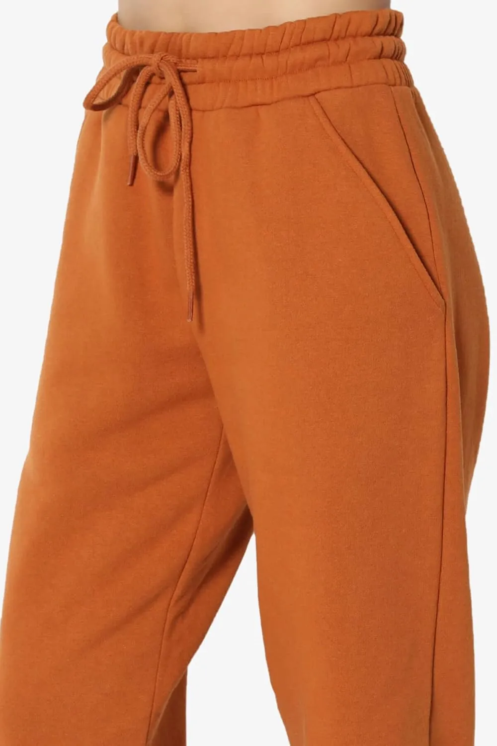 TheMogan Women's S~3X Lounge FleecePullover Sweatshirt Drawstring Jogger Sweat Pants SET