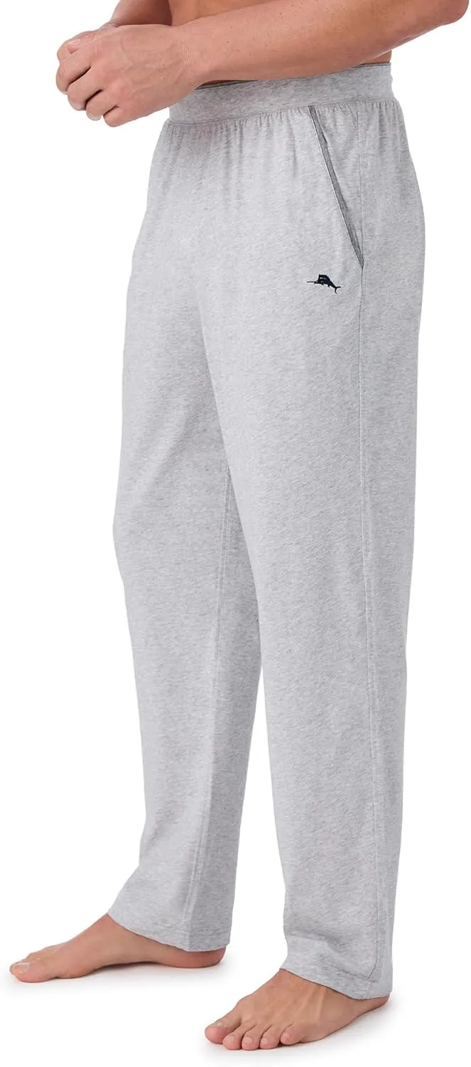 Tommy Bahama - Men's Essential Sleep Pant, Long Straight Leg Cotton Blend Pajama Pants for Sleep or Lounge