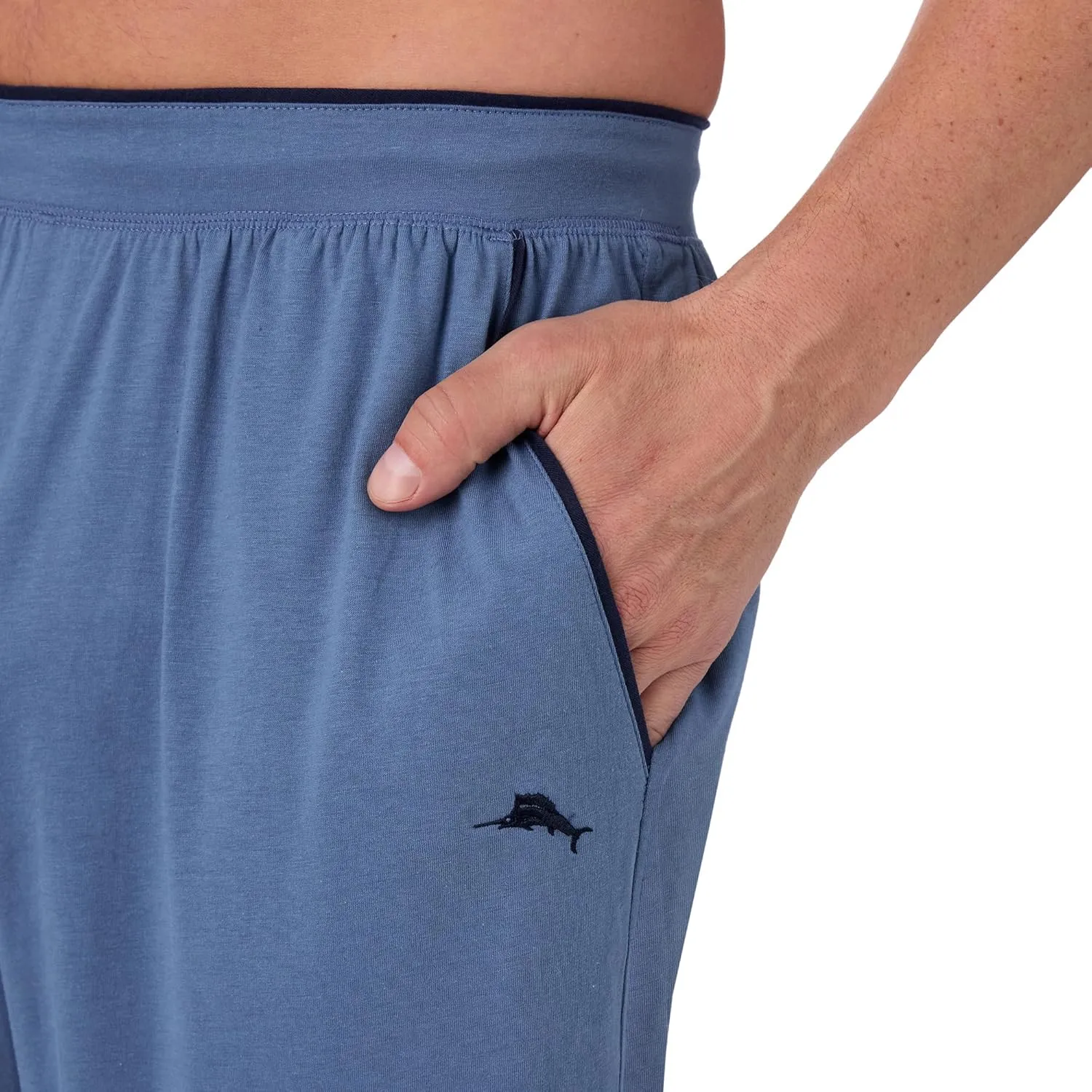 Tommy Bahama - Men's Essential Sleep Pant, Long Straight Leg Cotton Blend Pajama Pants for Sleep or Lounge