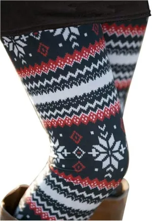 Uaderize Womens Ultra Soft Brushed Christmas Day Leggings Pants Ankle Length Black Deals Friday 2023 S-5XL
