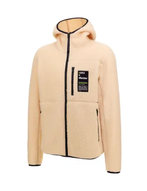 UCI World Champion Hooded Fleece White by Santini