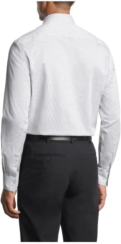 Van Heusen Men's Dress Shirt Regular Fit Ultra Wrinkle Free Flex Collar Stretch Print