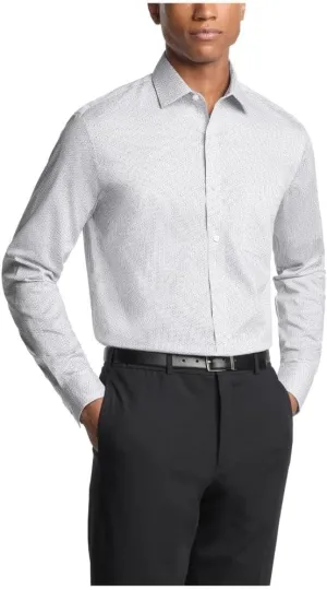 Van Heusen Men's Dress Shirt Regular Fit Ultra Wrinkle Free Flex Collar Stretch Print