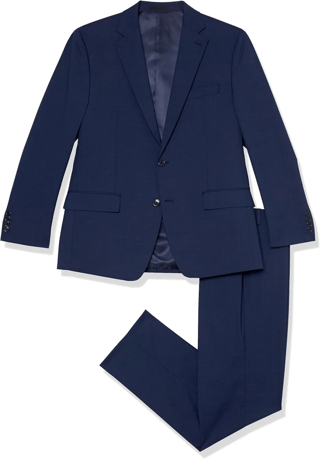 Van Heusen Men's Stretch Performance Two Button Suit - Two Piece Business Suit Jacket and Pants