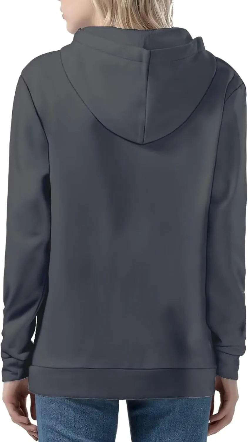 WELLFLYHOM Y2k Hoodie Women Zip Up Sweatshirt Long Sleeve Shirt Hooded Cardigan