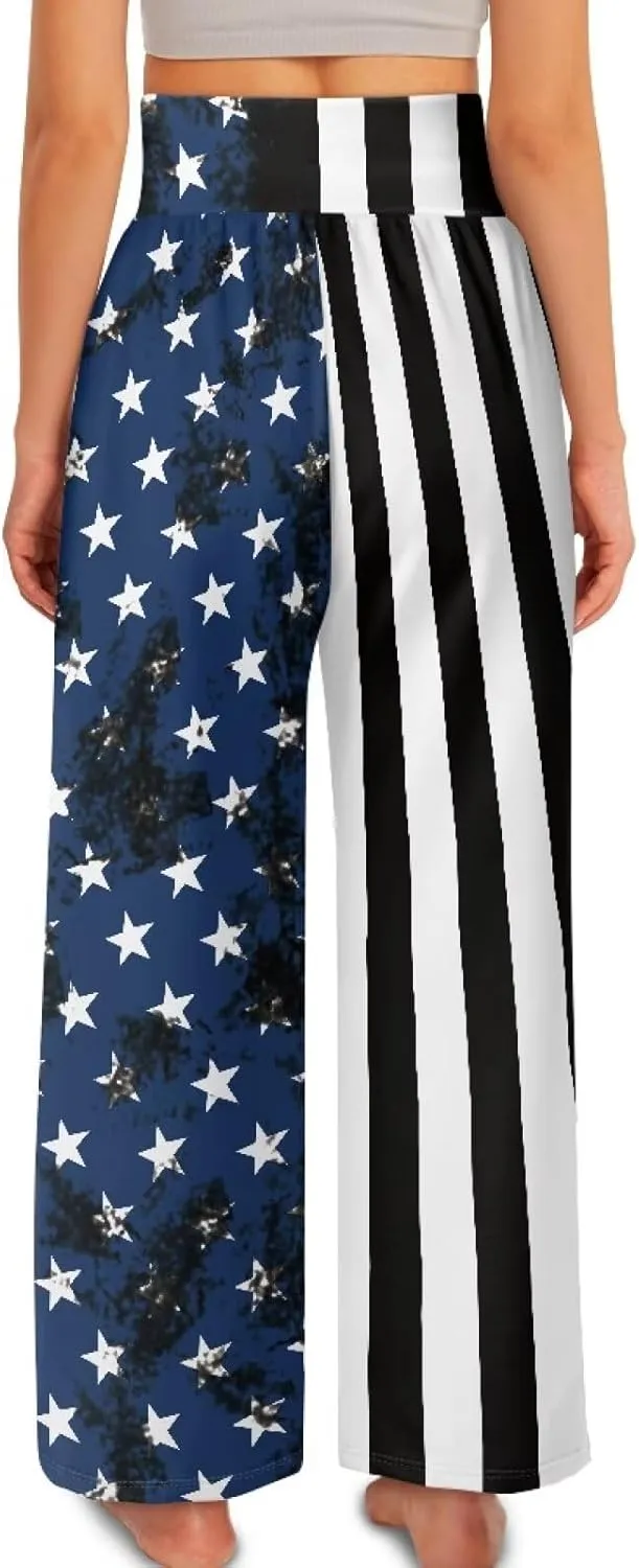Wide Leg Trouser Pants for Women Plus Size Yoga Pants High Waist Casual Lounge Pant