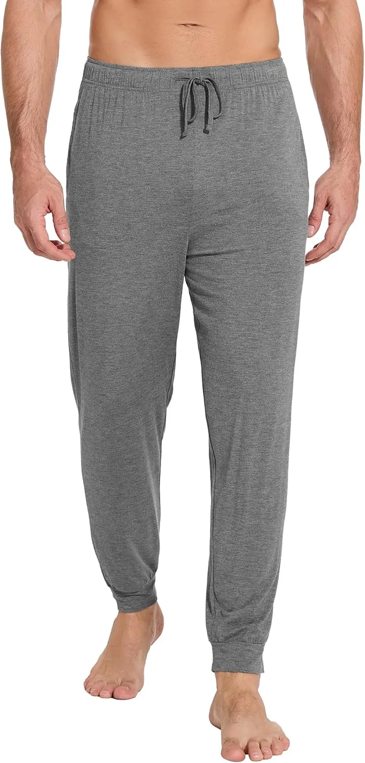 WiWi Men' s Pajama Pants Sports Bottoms Sleep Pant with Pockets-Viscose from Bamboo S-XXL