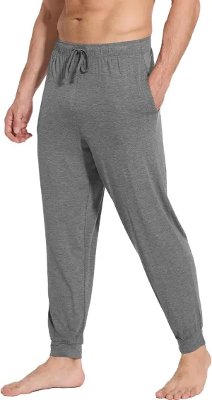 WiWi Men' s Pajama Pants Sports Bottoms Sleep Pant with Pockets-Viscose from Bamboo S-XXL
