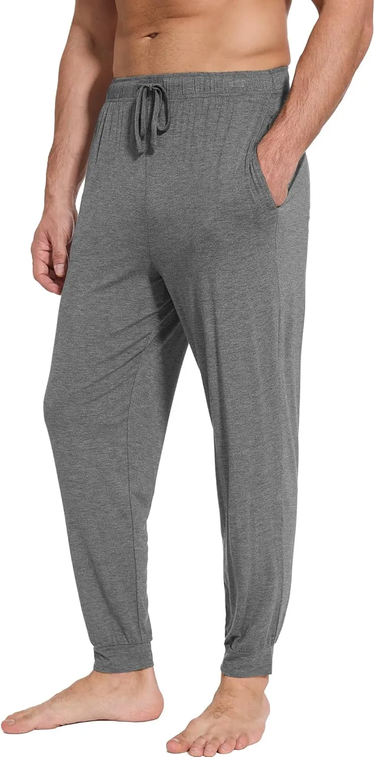 WiWi Men' s Pajama Pants Sports Bottoms Sleep Pant with Pockets-Viscose from Bamboo S-XXL
