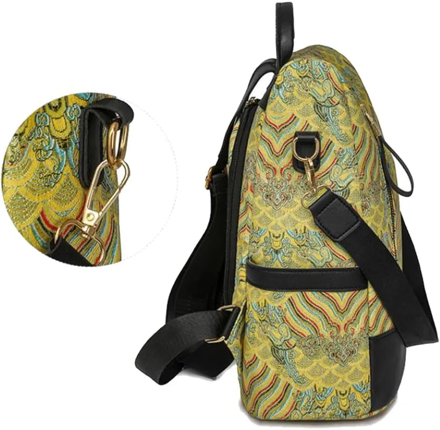 Women Backpack Purse Anti Theft Shoulder Bag PU Leather Travel Rucksack Portable Shoulder Bags for Daypack Travel (White)