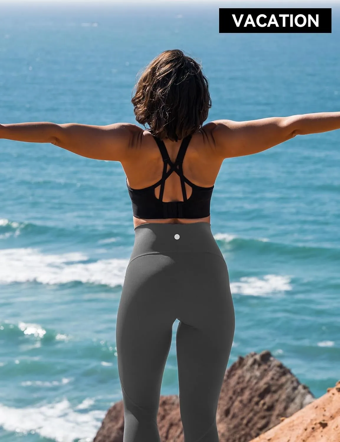 Women's 14" Plus Size Knee Length Tankini Swim Shorts High Waisted Capri Leggings Swimsuits with Liner UPF50 