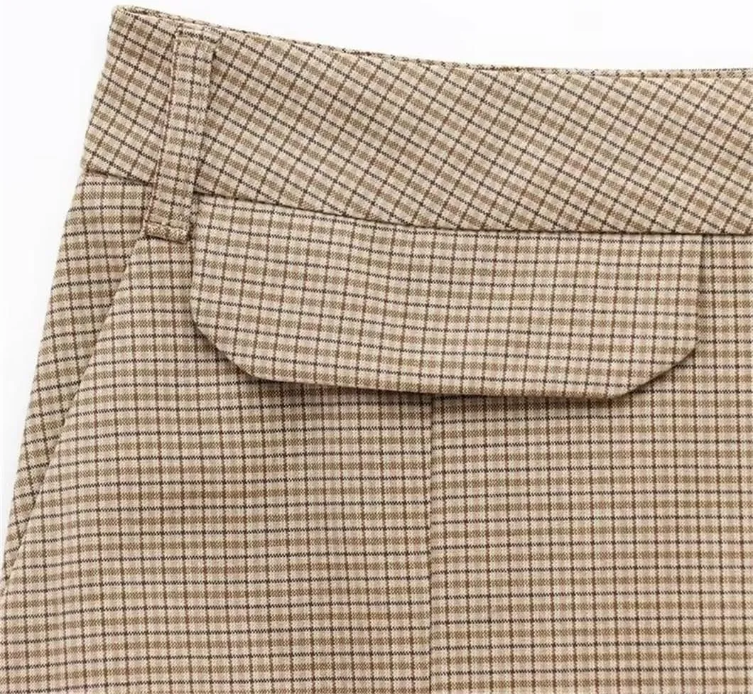 Women's MIDI Skirt Vintage High Waist A-Line Pleated Office Lady Skirt Spring Summer