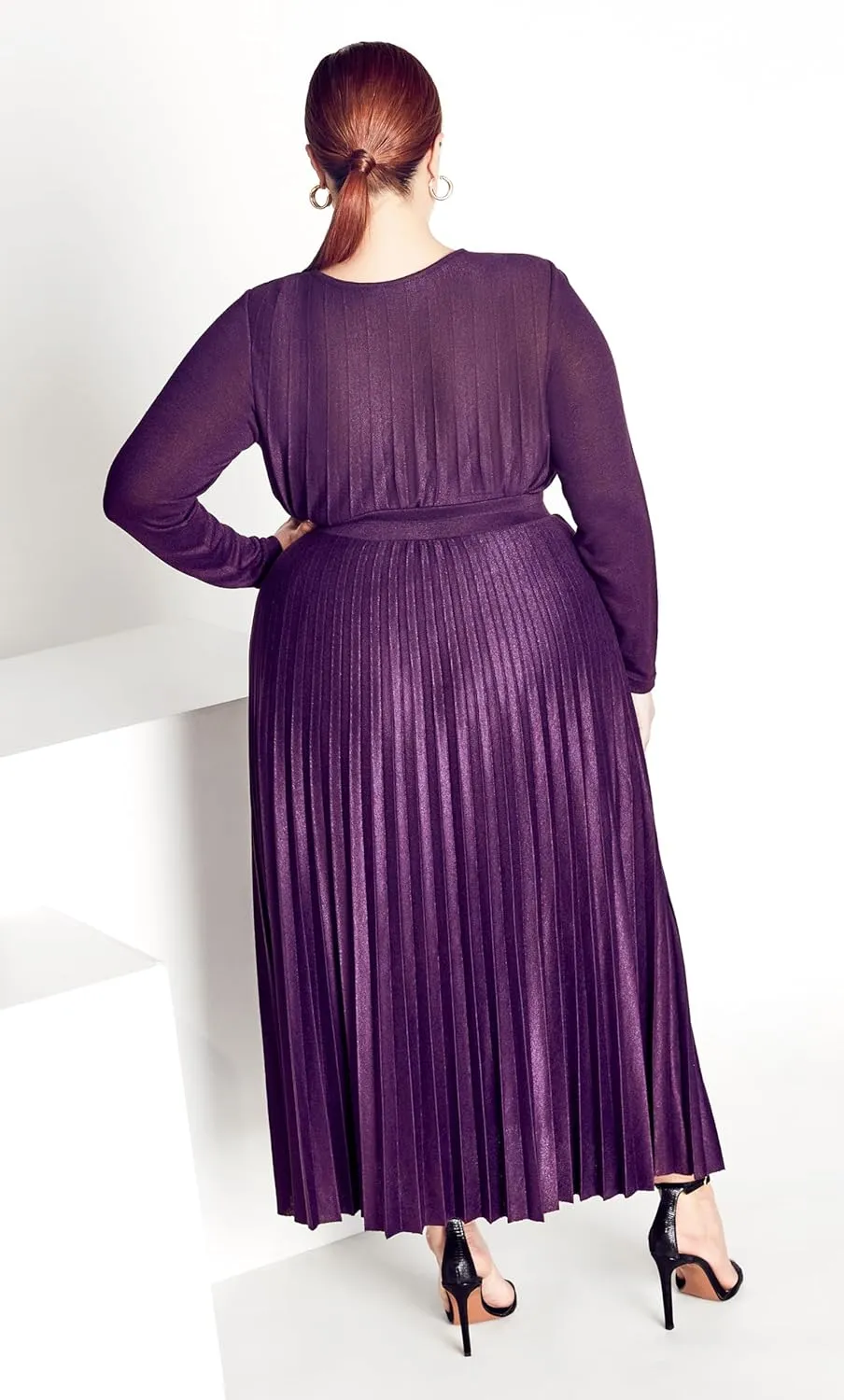 Women's Plus Size Knit Pleat Skirt