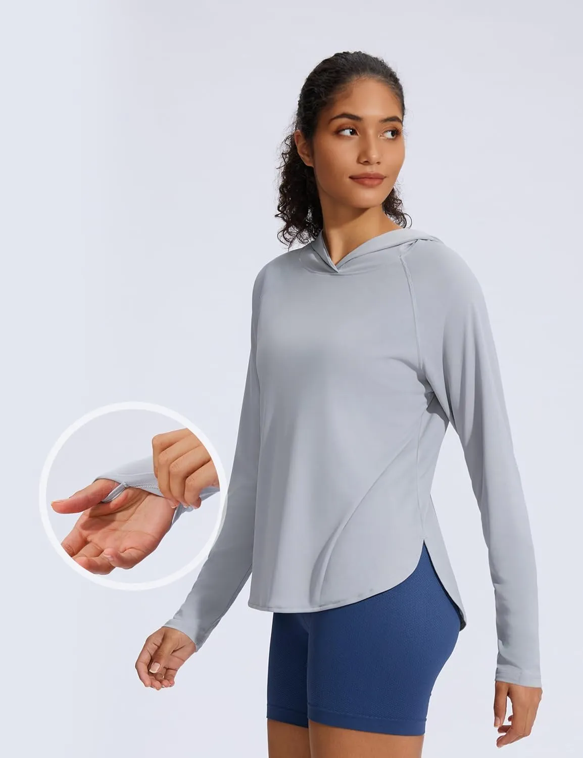 Women's UPF 50  Sun Shirt SPF Long Sleeve Lightweight Hoodie UV Protection Clothing Hiking Fishing Outdoor