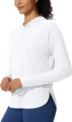 Women's UPF 50  Sun Shirt SPF Long Sleeve Lightweight Hoodie UV Protection Clothing Hiking Fishing Outdoor