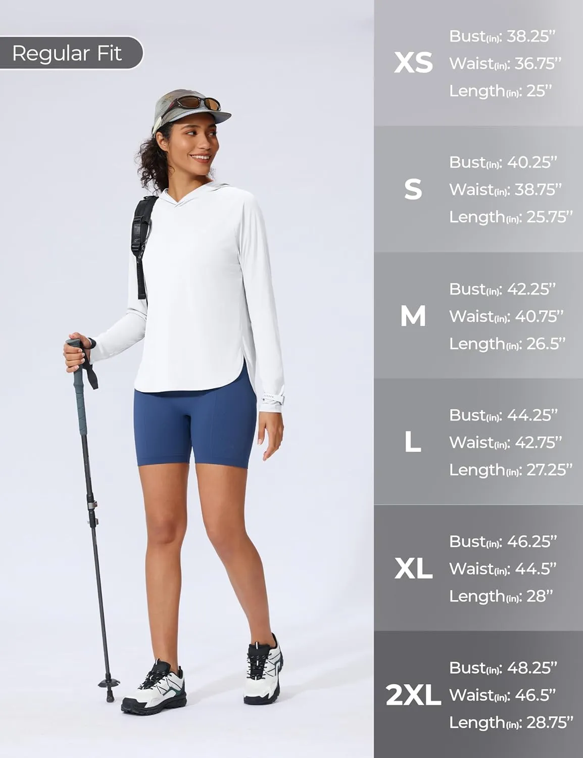 Women's UPF 50  Sun Shirt SPF Long Sleeve Lightweight Hoodie UV Protection Clothing Hiking Fishing Outdoor