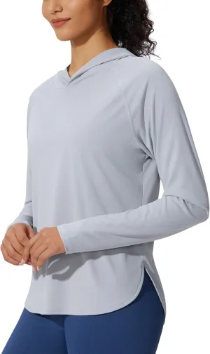 Women's UPF 50  Sun Shirt SPF Long Sleeve Lightweight Hoodie UV Protection Clothing Hiking Fishing Outdoor