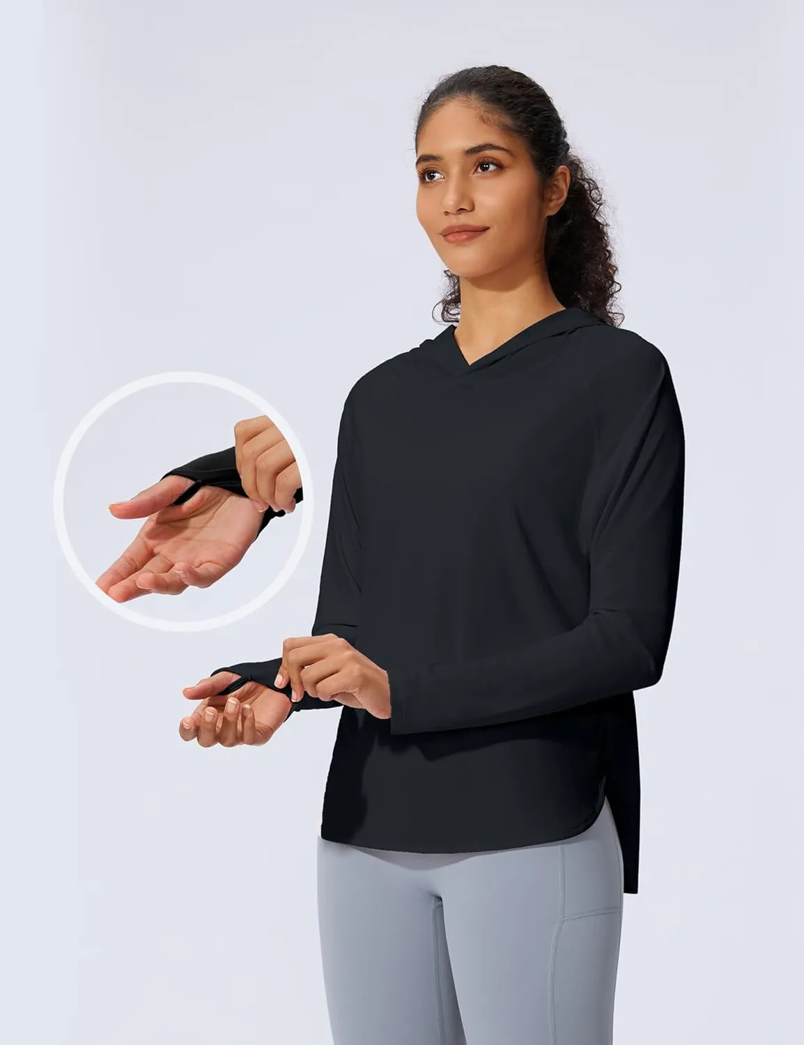 Women's UPF 50  Sun Shirt SPF Long Sleeve Lightweight Hoodie UV Protection Clothing Hiking Fishing Outdoor