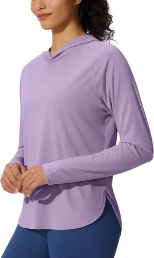 Women's UPF 50  Sun Shirt SPF Long Sleeve Lightweight Hoodie UV Protection Clothing Hiking Fishing Outdoor