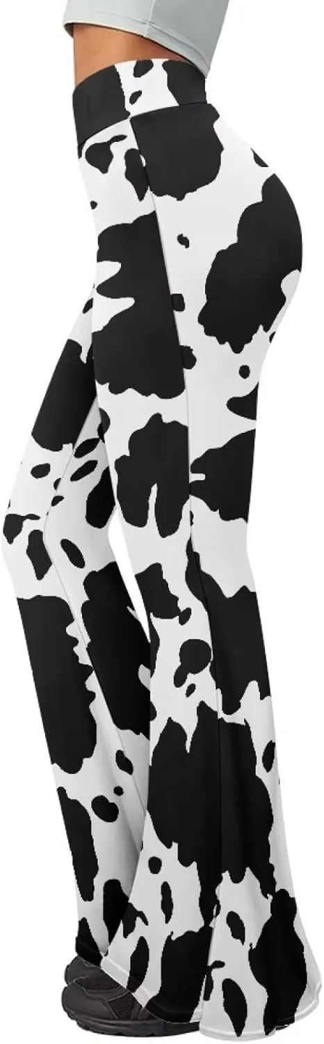 Xhuibop Flare Yoga Pants for Women Tummy Control High Waisted Flared Trousers