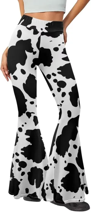 Xhuibop Flare Yoga Pants for Women Tummy Control High Waisted Flared Trousers