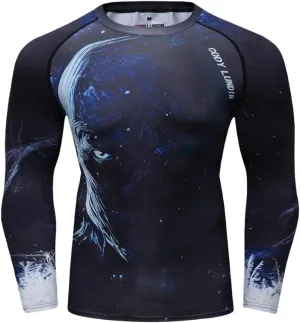 Xingfenly Long Sleeve Compression Shirt Men Quick Dry Gym Fitness Sport Male Running Workout Tights for