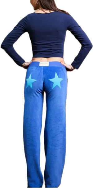 Y2k Wide Leg Sweatpants for Women Embroidered Star Joggers Flare Leggings Low Waist Baggy Lounge Yoga Sweat Pants