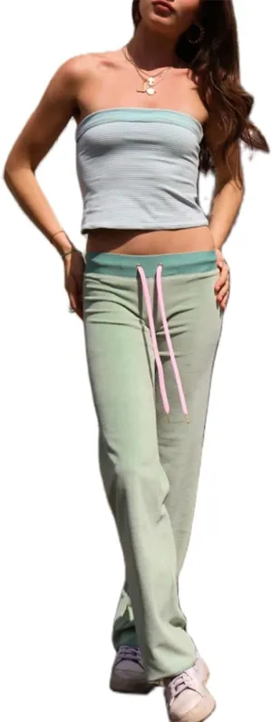 Y2k Wide Leg Sweatpants for Women Embroidered Star Joggers Flare Leggings Low Waist Baggy Lounge Yoga Sweat Pants