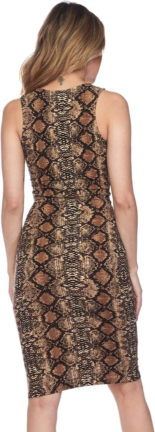 YELETE Women's Bodycon Midi Tank Dress