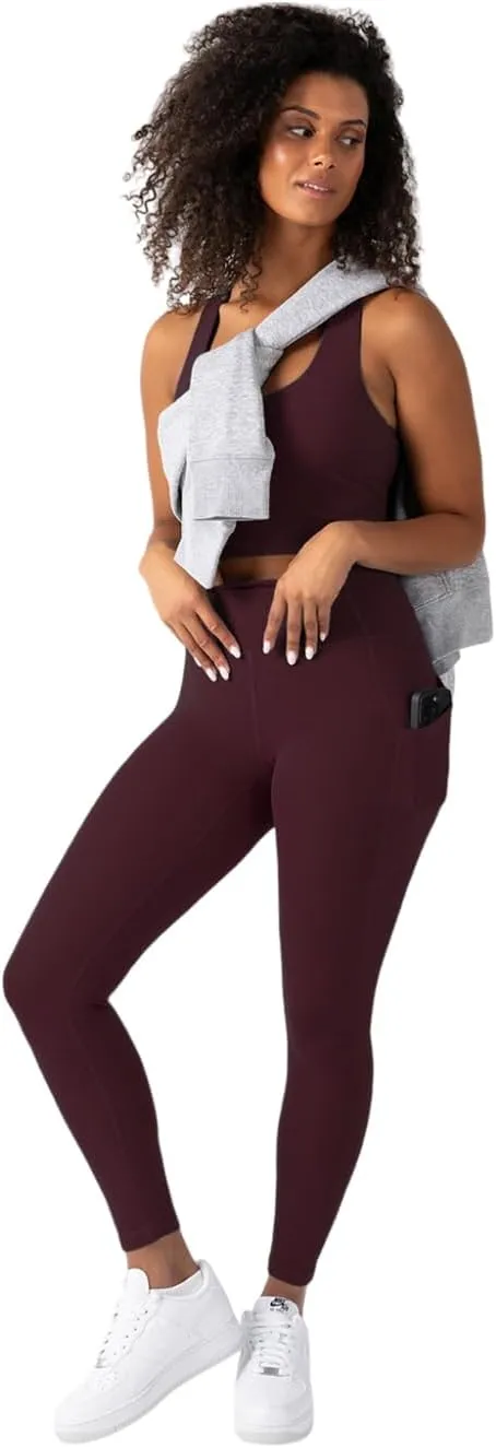YITTY Active Women's Ultraluxe High-Waist Pocket Legging, Athleisure, 4-Way-Stretch
