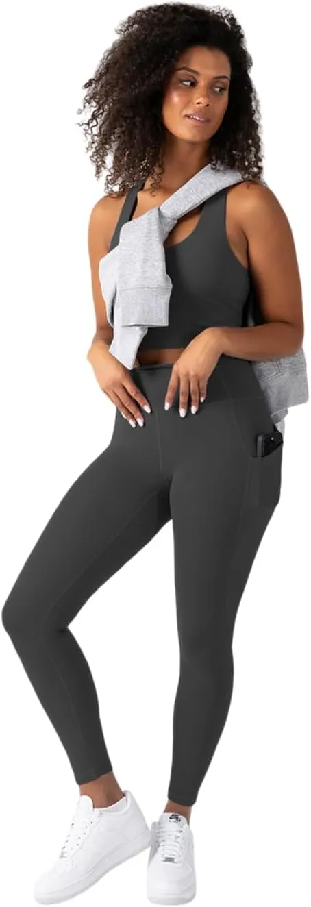 YITTY Active Women's Ultraluxe High-Waist Pocket Legging, Athleisure, 4-Way-Stretch