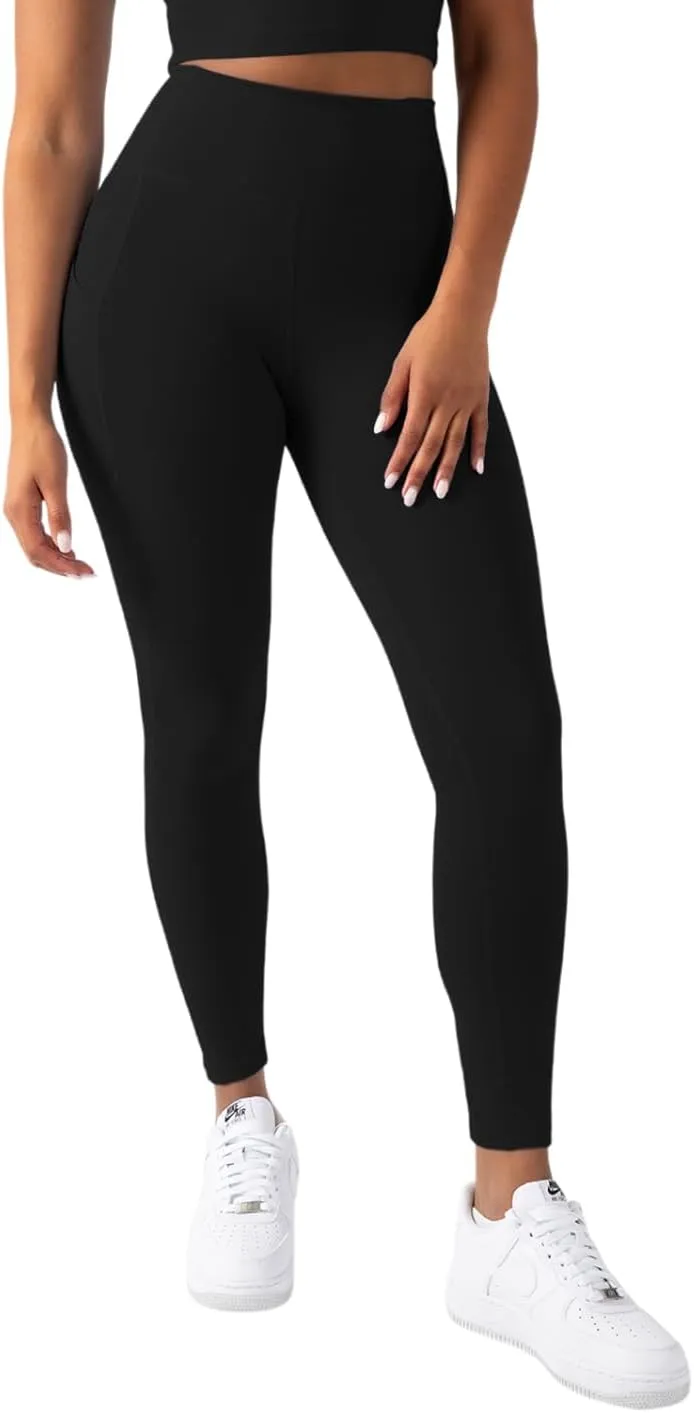 YITTY Active Women's Ultraluxe High-Waist Pocket Legging, Athleisure, 4-Way-Stretch