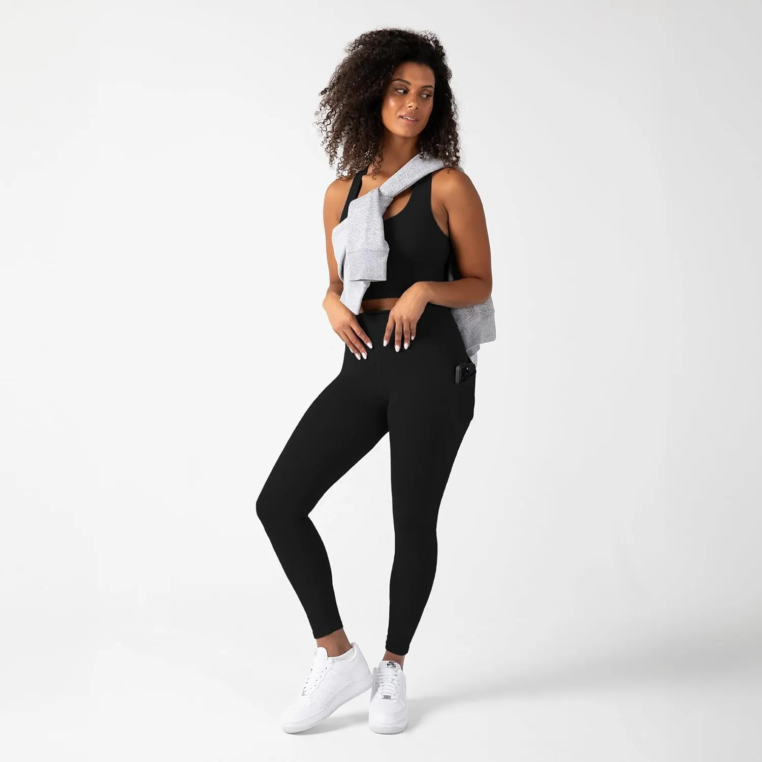 YITTY Active Women's Ultraluxe High-Waist Pocket Legging, Athleisure, 4-Way-Stretch