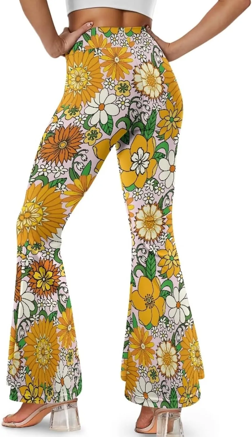 Yuuxorilu Flare Workout Leggings for Women Casual High Waist Tummy Control Yoga Pants