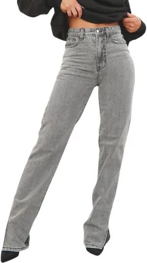 ZERMOM Women's Skinny Ripped Jeans Stretch Mid Rise Destroyed Distressed Denim Pants