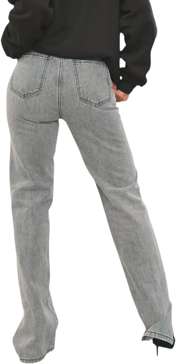ZERMOM Women's Skinny Ripped Jeans Stretch Mid Rise Destroyed Distressed Denim Pants